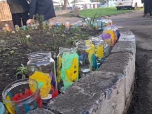 80 Decorative Candles created by students from Red Oak Primary