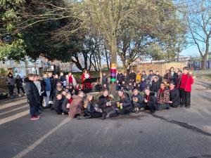 Red Oak Primary School at Kensington Gardens with Mayor