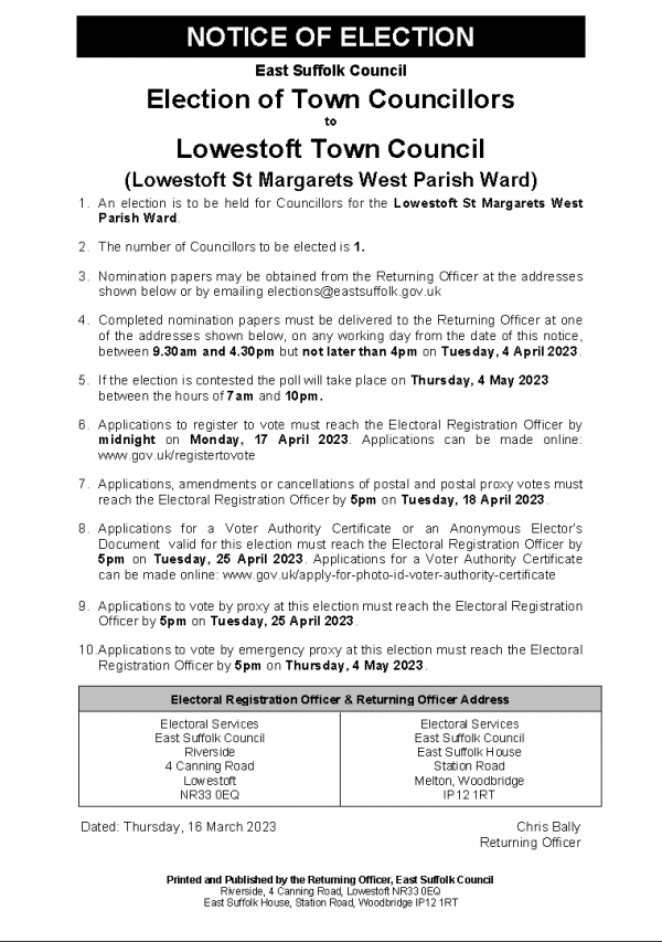 St Margarets West NoE May 2023