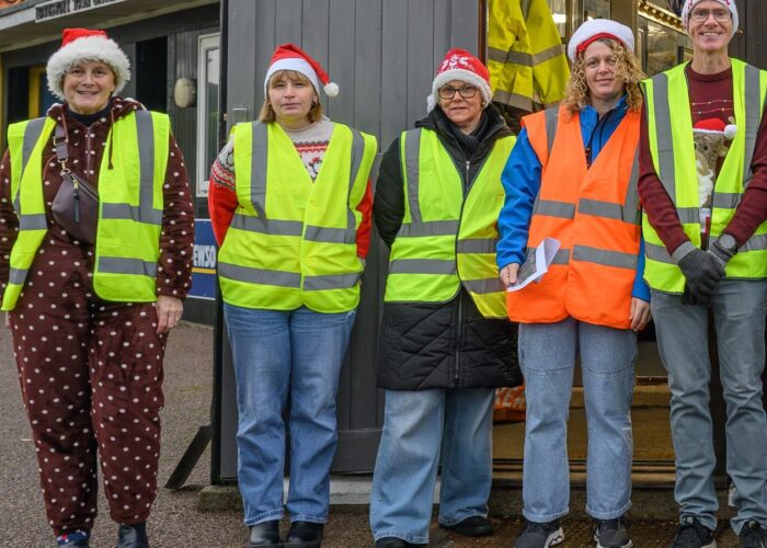 A group shot of volunteer stewards